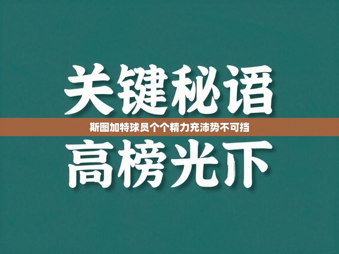 斯图加特球员个个精力充沛势不可挡